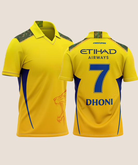 CSK IPL Dhoni jersey 2024 jersey player -Edition