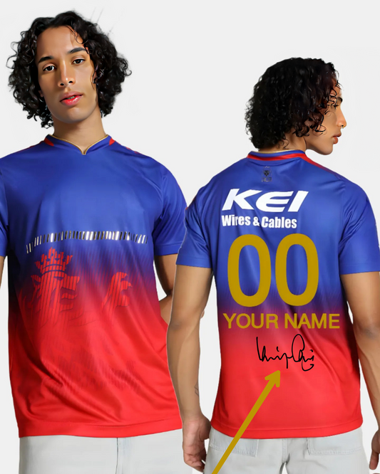 IPL Customized RCB jerseys 2024 Virat Kohli signature Edition jerseys player-Edition
