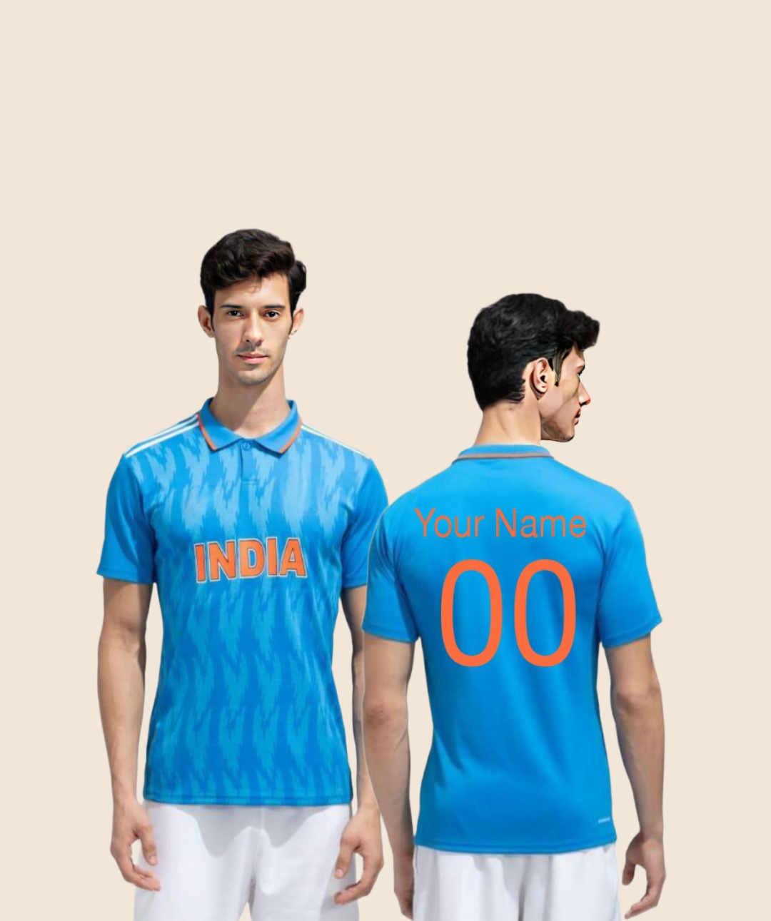 Customized Indian Cricket Team New Jersey 2023 24 Fan Edition
