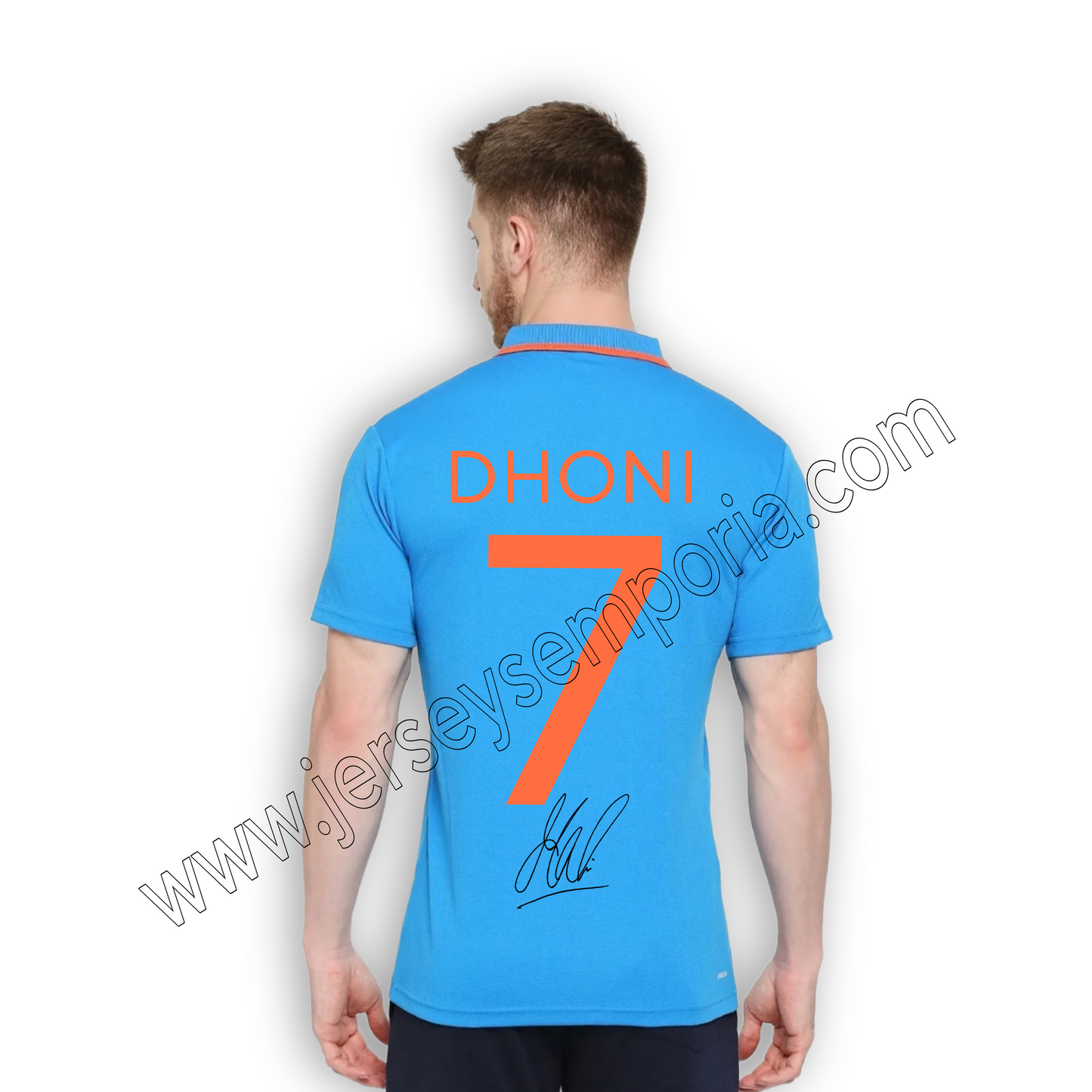 Dhoni Indian world cup signature Edition Jersey 2023 player-edition