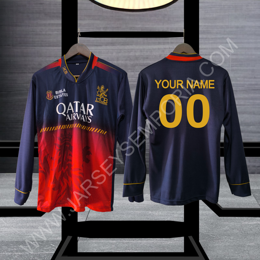 RCB jersey 2025 Full sleeve Fan-Edition