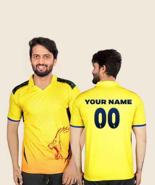 Customized CSK IPL Jersey (Official)in 2023- Fan Edition