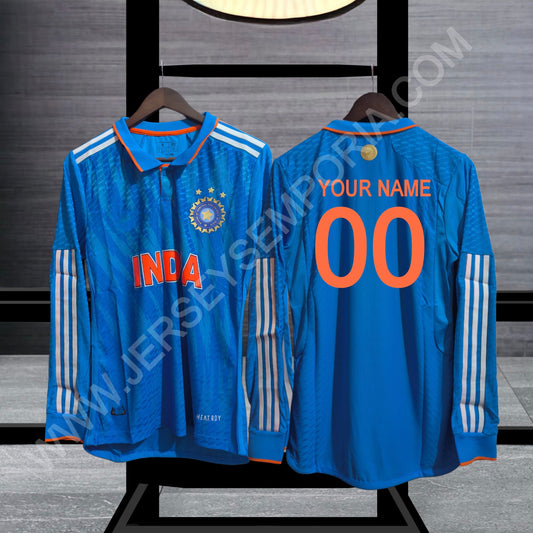 Customized Team India Full Sleeve Jersey 2023-24 - Player Edition