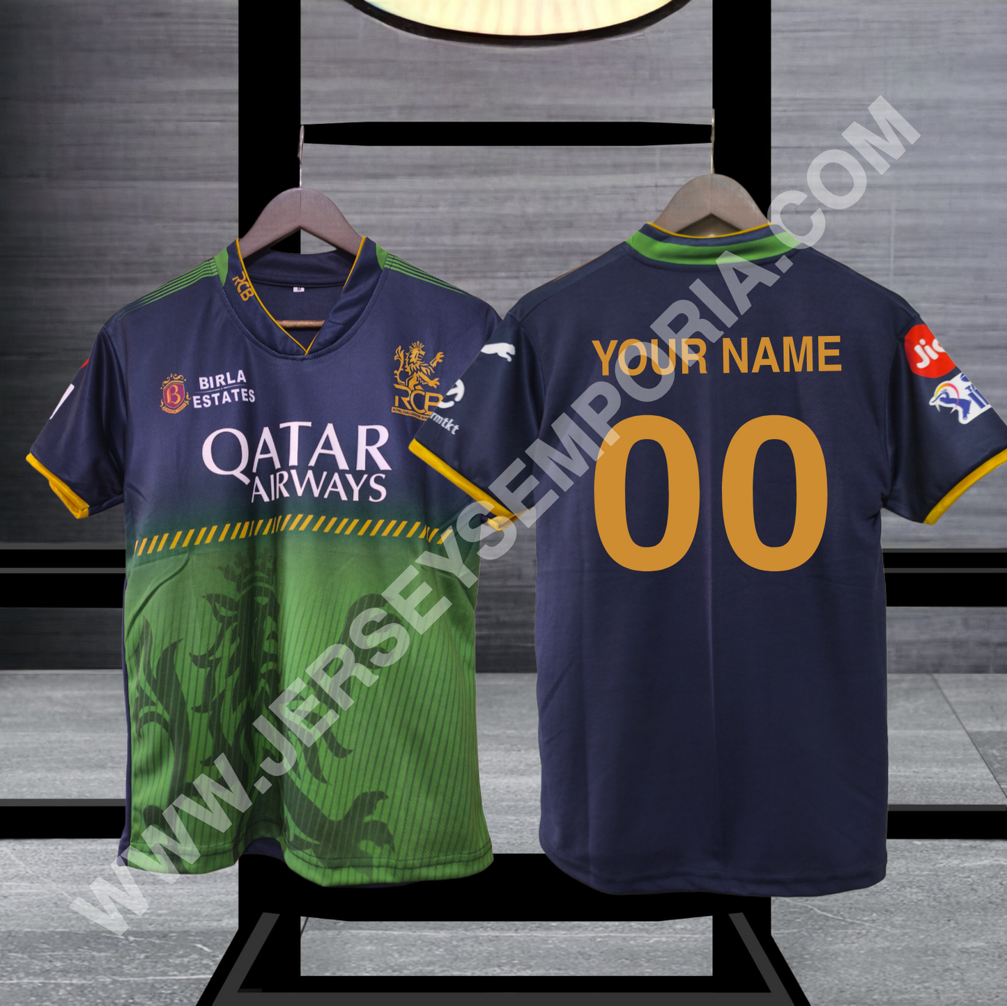 Customised RCB green colour Jersey 2025