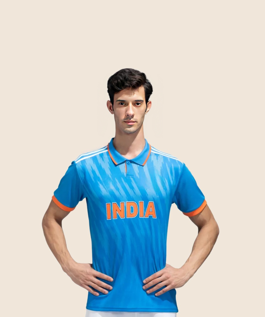 Dhoni Indian world cup Jersey 2023-24- Player Edition