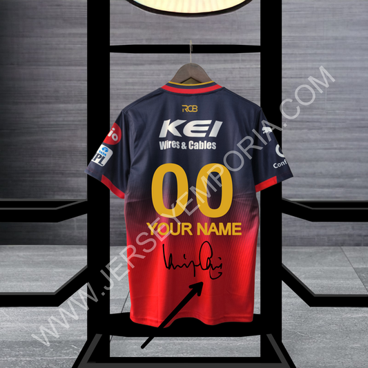 Virat Kohali Signature Edition With your Name Jersey 2025