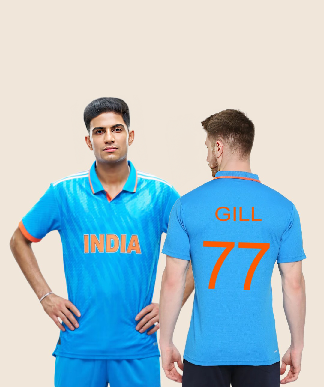 Shubman Gill Indian World Cup Jerseys 2023-24 Player-Edition