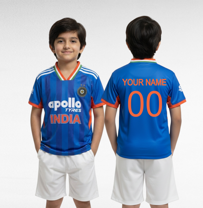 Premium Kids' Team India Cricket Jersey – 2026 Fan Edition
