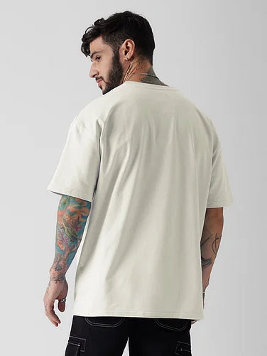 Solids: Eggshell White Oversized T-Shirts