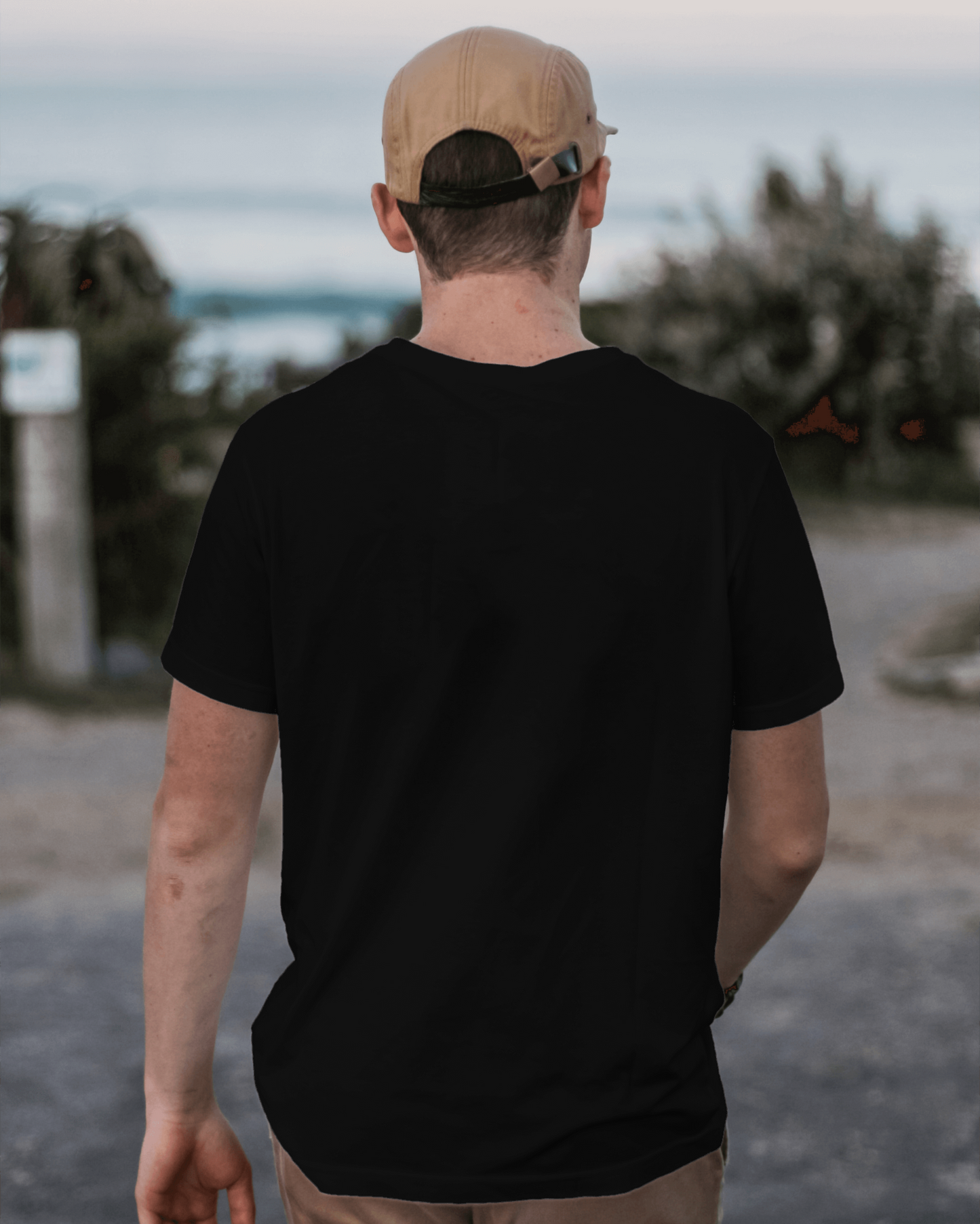 Black (Printed ) Men's T-Shirt