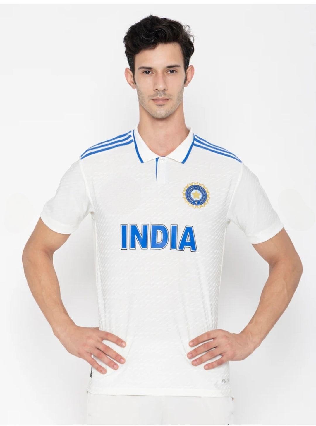Customized Indian Cricket Team (white) New World Cup Jersey – Fan -Edition2023-24 S WHITE