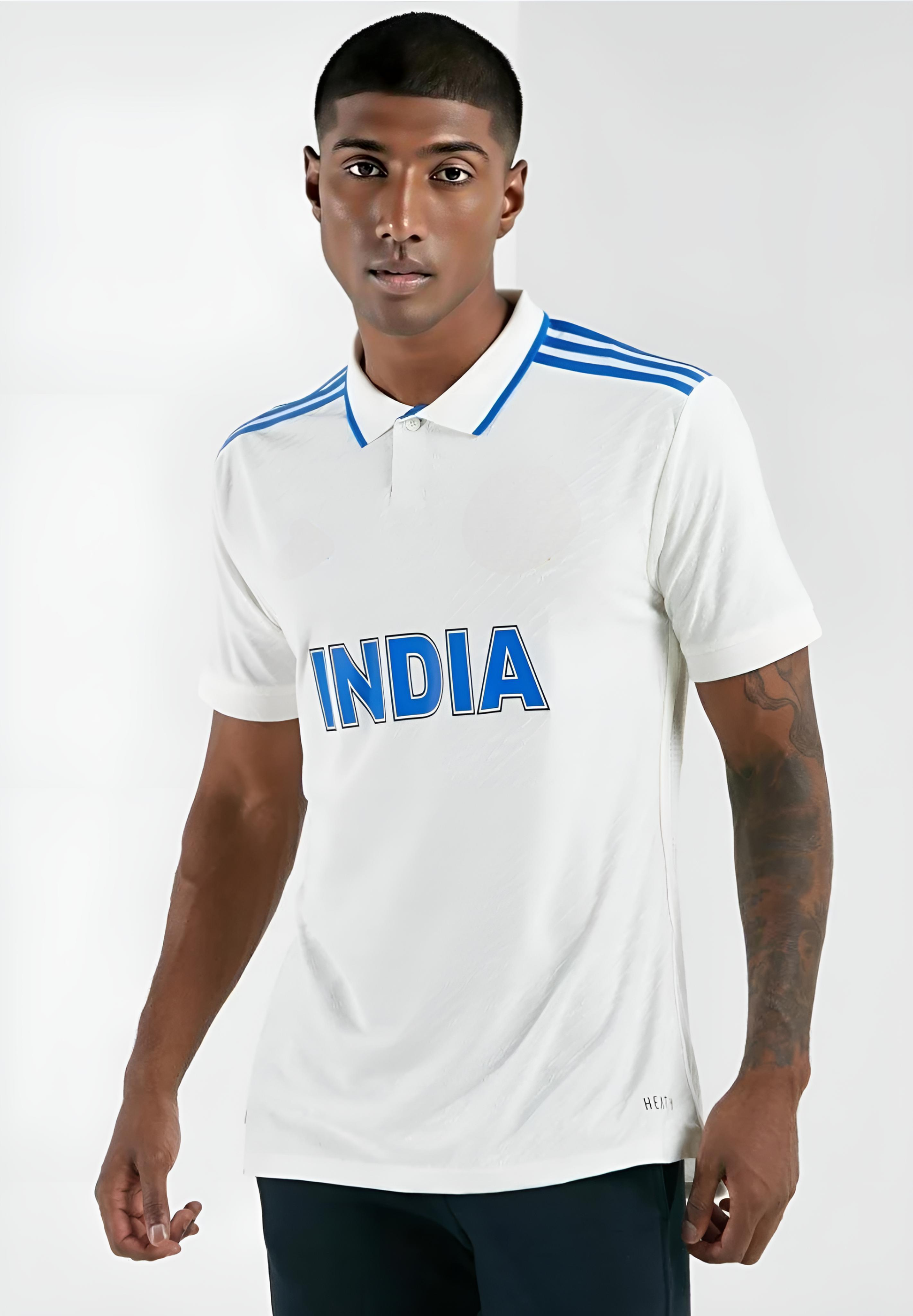 Indian Cricket Team white New World Cup Jersey Player Edition2024 Jerseys Emporia