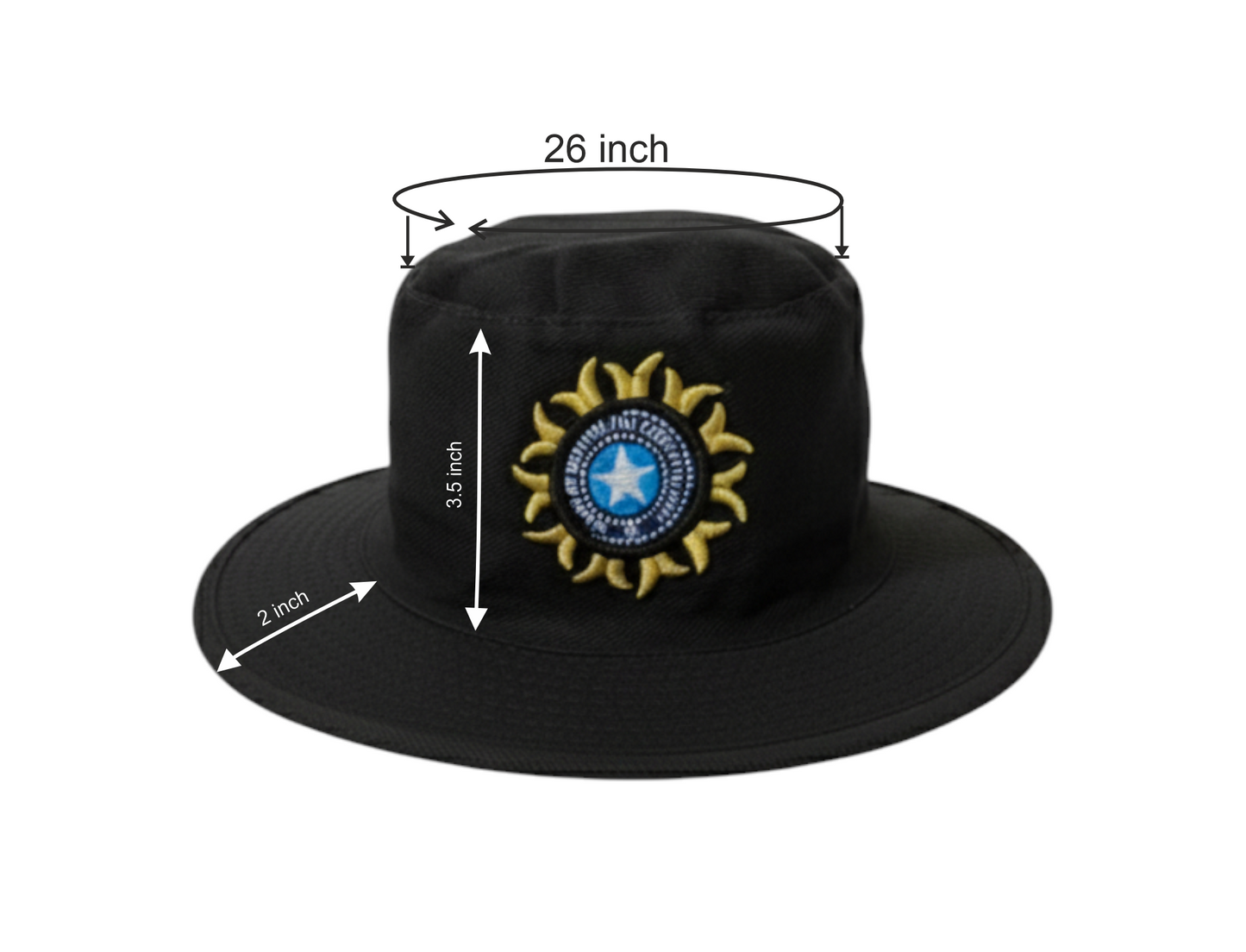 Official Indian Cricket Umpire Sun Hat – Royal Blue