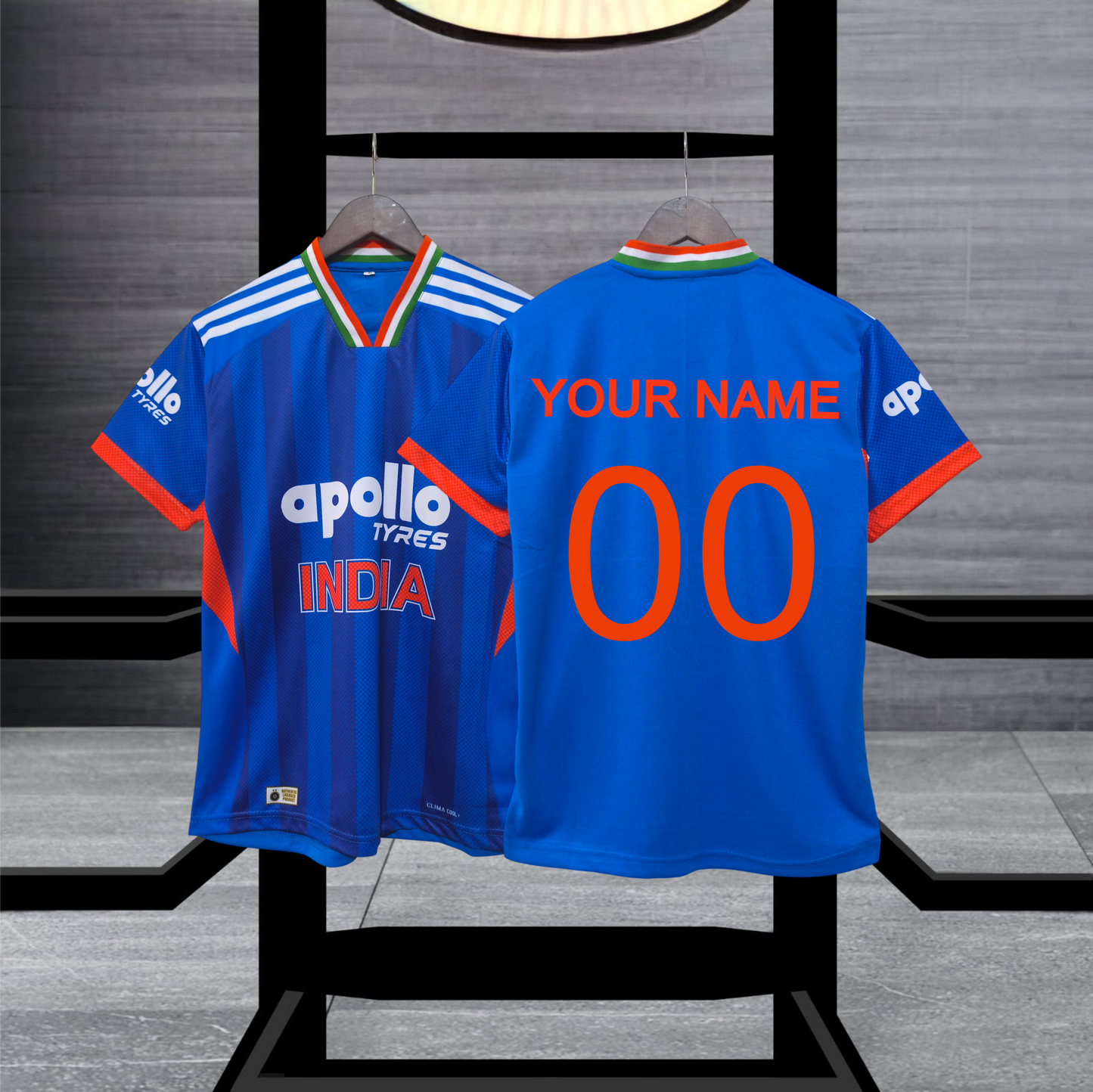 Custom Blue T-20 Style 2026 Fan Jersey