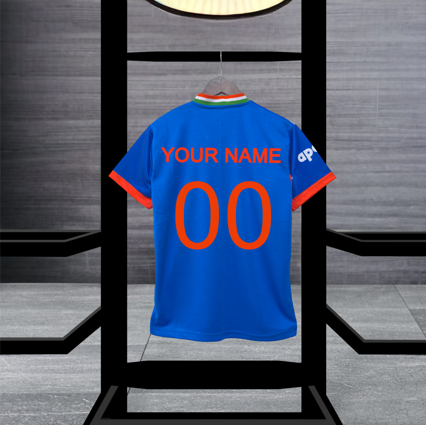 Custom Blue T-20 Style 2026 Fan Jersey