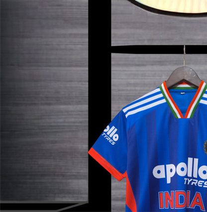 Custom Blue T-20 Style 2026 Fan Jersey
