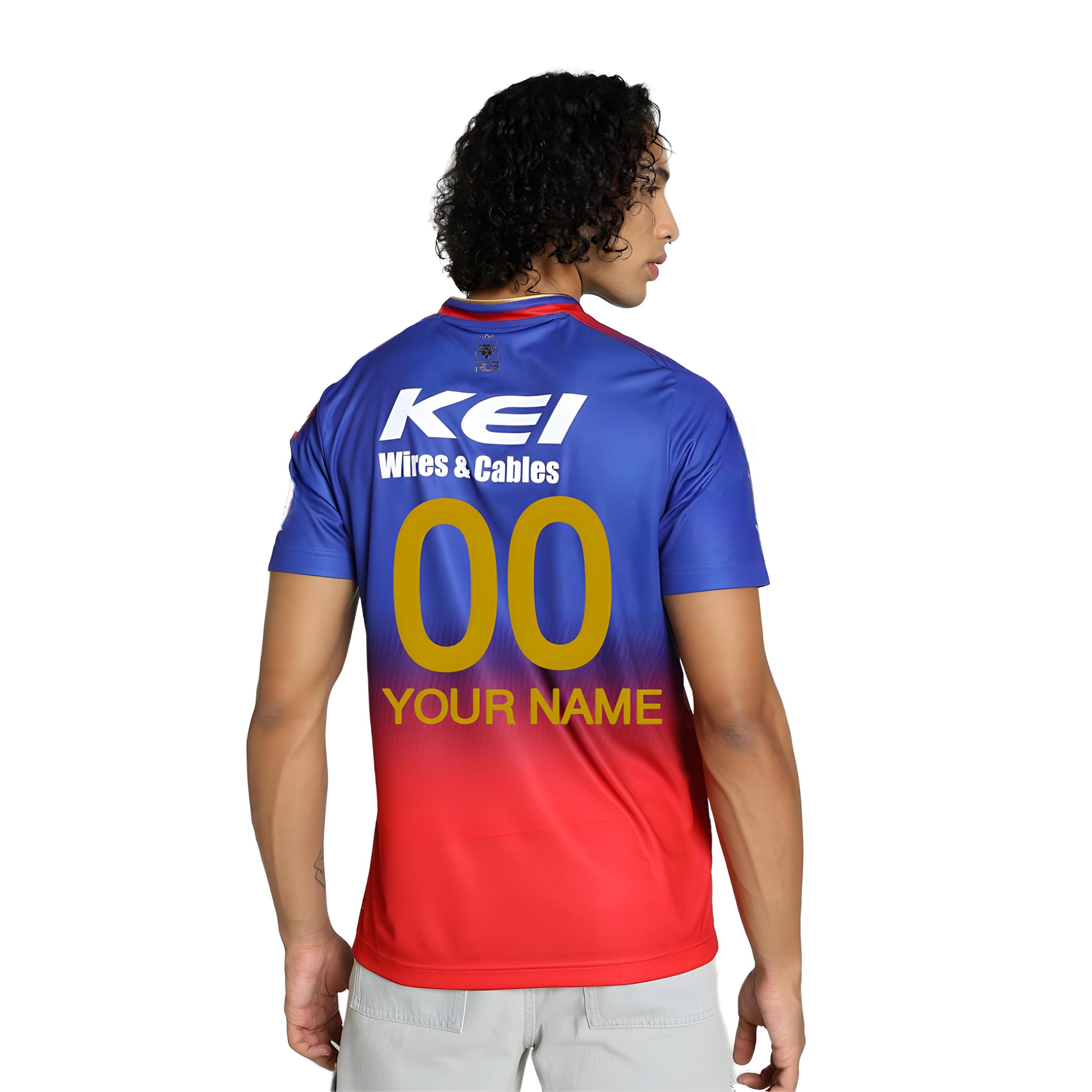 Customized RCB IPL jersey 2024 player-Edition(official) S Half