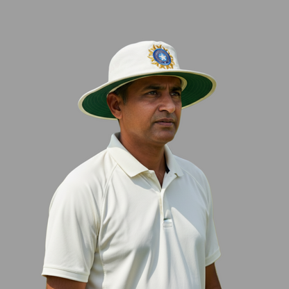 India white colour Umpire cap