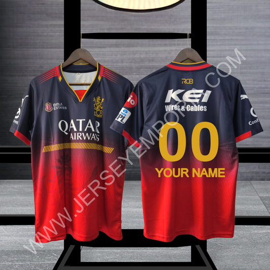 Customised RCB jersey 2025
