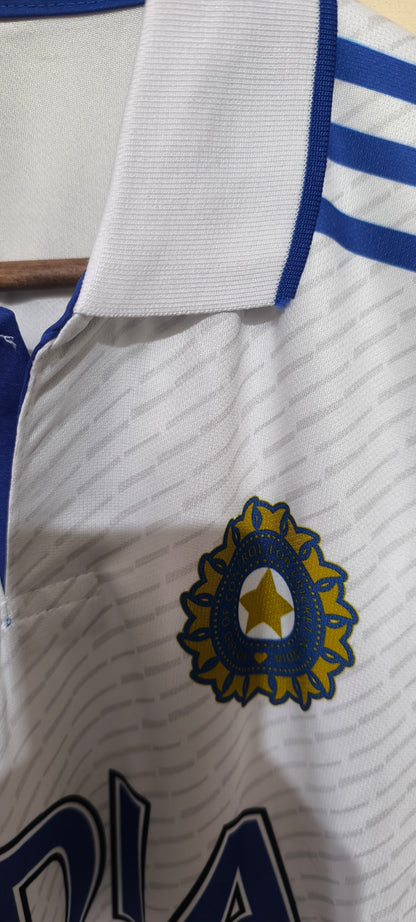 Customized Indian Cricket Team (white) New World with Apollo Tyres Cup Jersey – Fan -Edition2025