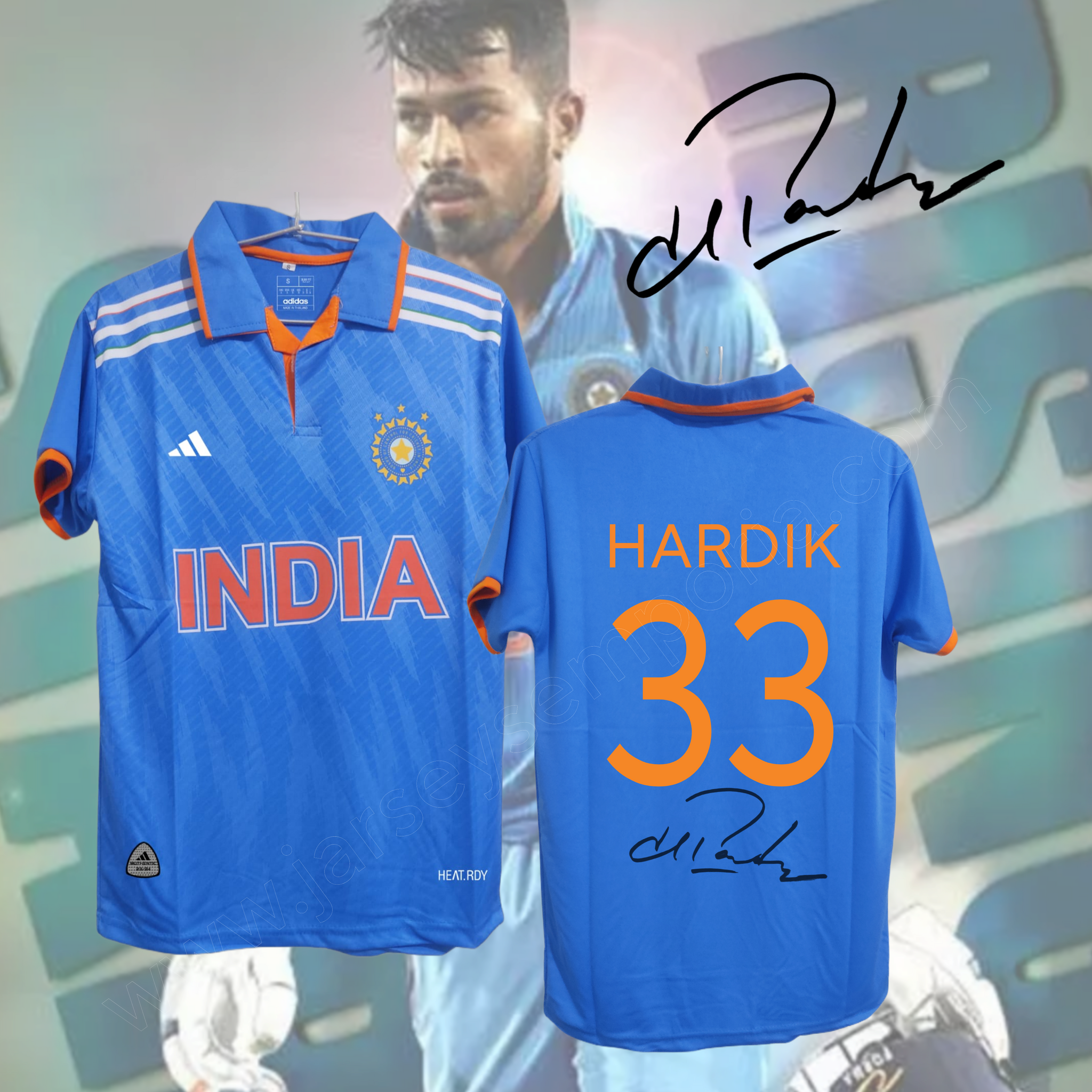 Hardik pandya Indian cricket signature Edition Jersey 2023 – Jerseys Emporia