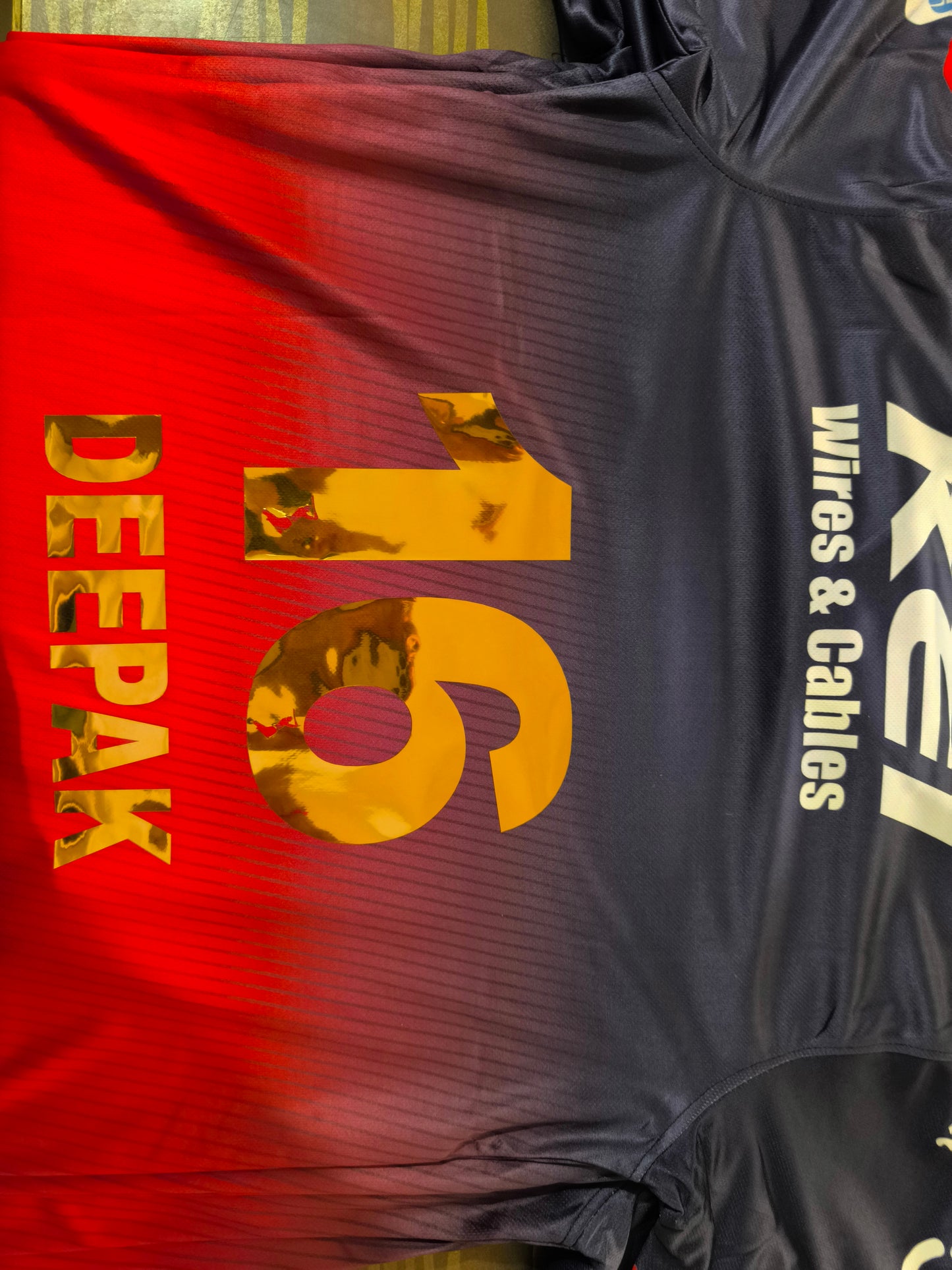 COD Customised RCB  Jersey (CASH ON DELIVERY ADVANCE PAYMENT 200₹ AND 750₹ CASH ON DELIVERY)                    *TOTAL AMOUNT:950₹*