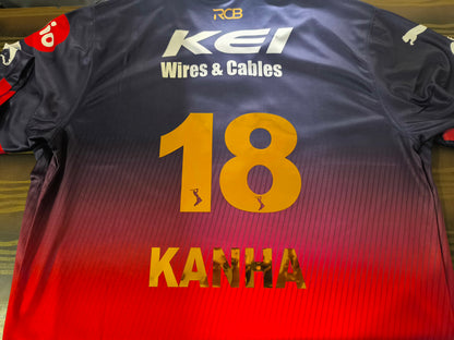 COD Customised RCB  Jersey (CASH ON DELIVERY ADVANCE PAYMENT 200₹ AND 750₹ CASH ON DELIVERY)                    *TOTAL AMOUNT:950₹*
