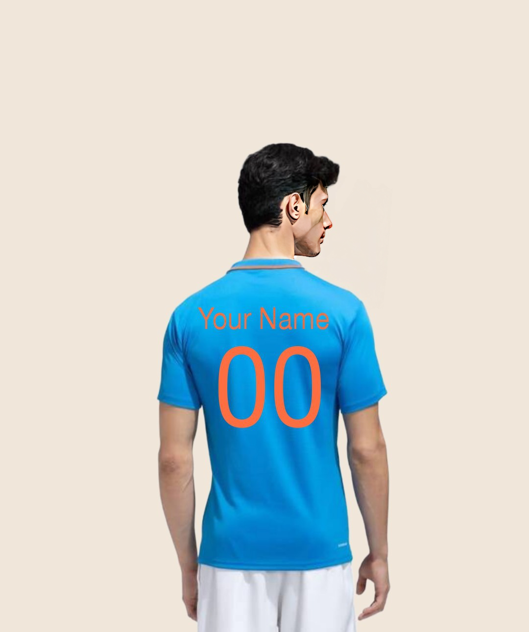 Indian cricket team store jersey with my name