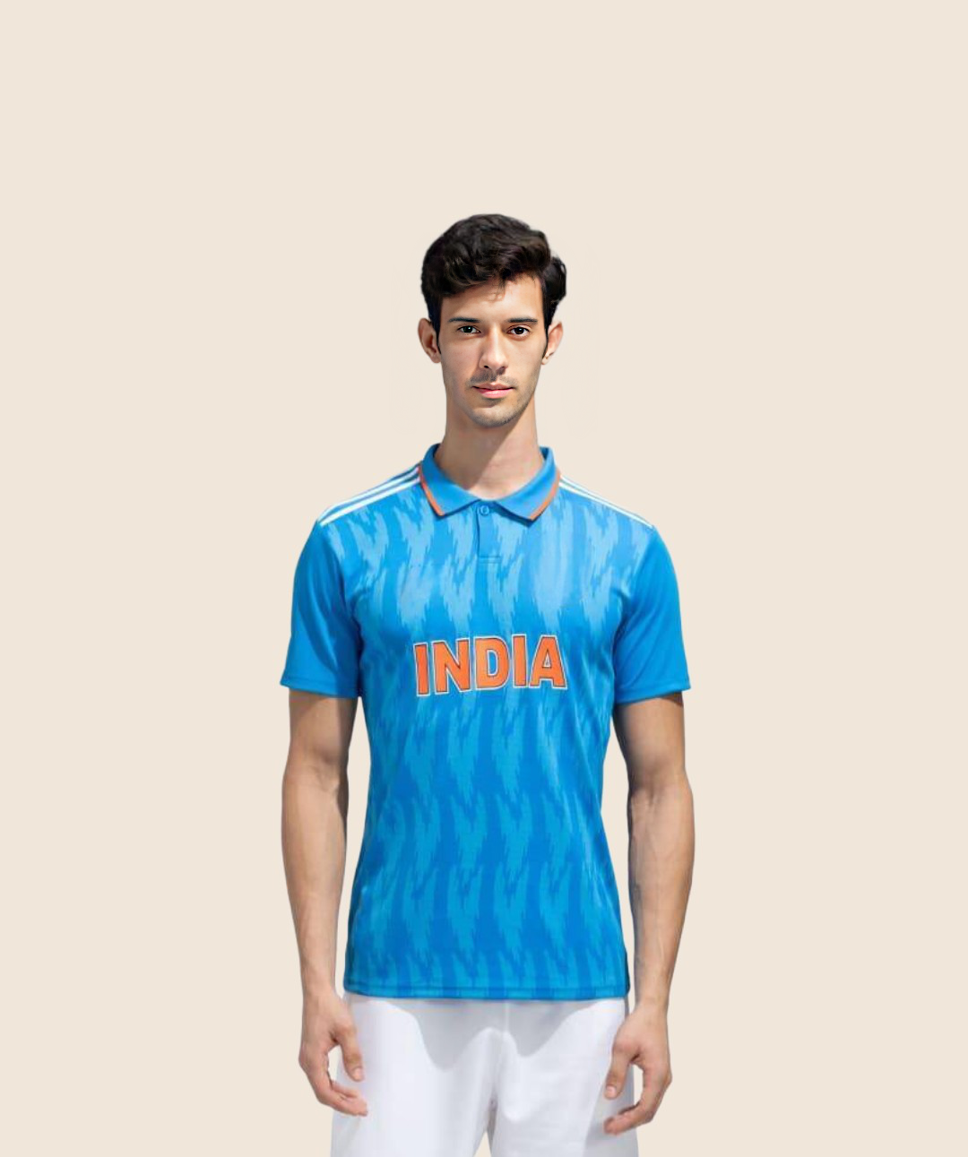 Buy Custom Indian Cricket Team Jersey for Roundneck/Collar, Half Sleeve  India Print Name and Number (Medium) Blue at Amazon.in