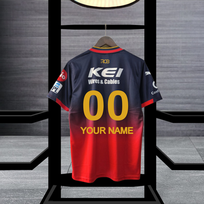 COD Customised RCB  Jersey (CASH ON DELIVERY ADVANCE PAYMENT 200₹ AND 750₹ CASH ON DELIVERY)                    *TOTAL AMOUNT:950₹*