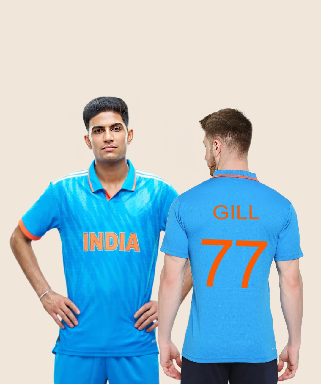 Shubman Gill Indian World Cup Jerseys 2023-24 Player-Edition – Jerseys ...