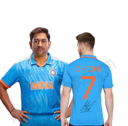 Dhoni Indian world cup signature Edition  Jersey 2023 player-edition