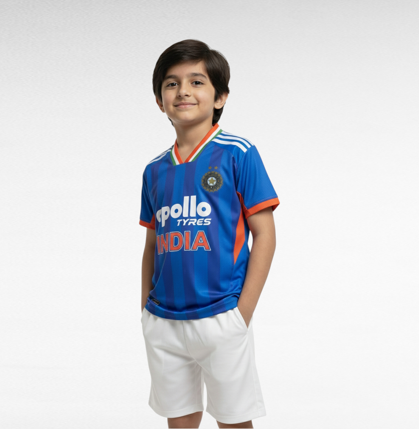 Premium Kids' Team India Cricket Jersey – 2026 Fan Edition